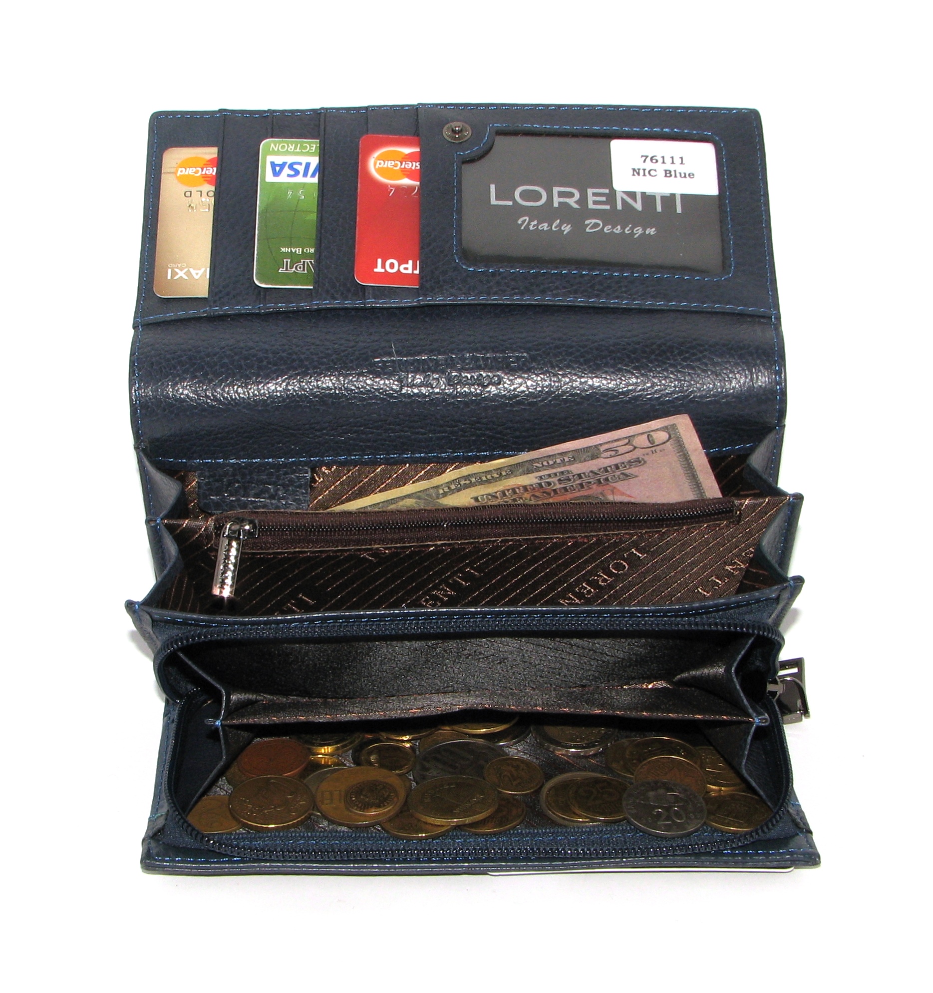 Кошелек женский Lorenti L76111-NIC BLUE Кошелек женский Lorenti L76111-NIC BLUE